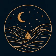 The Embertide round logo