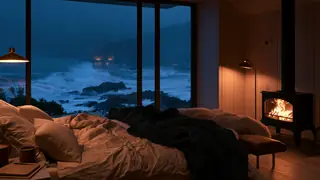 Deep Sleep Music with Rain and Ocean Waves: Embertide sleep artwork